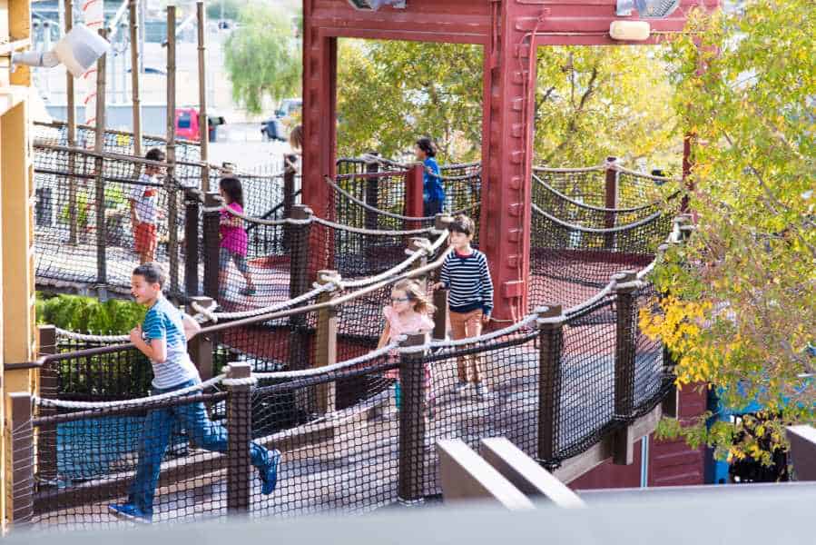 Children playing at a park in Las Vegas.